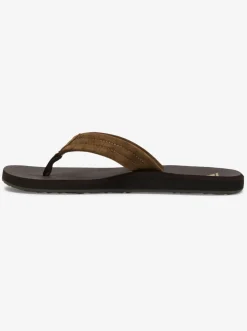 Quiksilver Sandals|Carver Suede Core Sandals Brown 1
