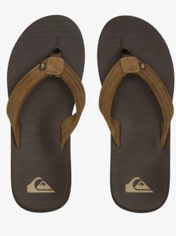 Quiksilver Sandals|Carver Suede Core Sandals Brown 1