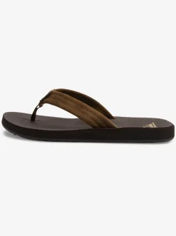 Quiksilver Sandals|Carver Suede Core Sandals Brown 1