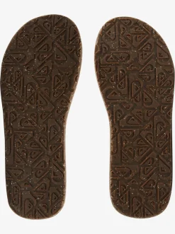 Quiksilver Sandals|Carver Suede Recycled Sandals Brown 2