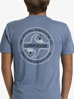 Quiksilver Tees|Circle Back T-Shirt Bering Sea Heather