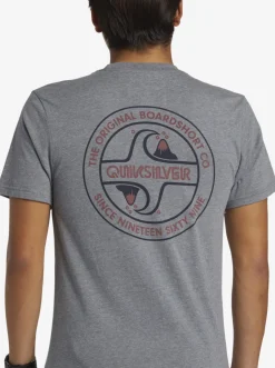 Quiksilver Tees|Circle Back T-Shirt Medium Grey Heather