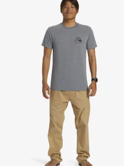 Quiksilver Tees|Circle Back T-Shirt Medium Grey Heather