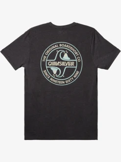 Quiksilver Tees|Circle Back T-Shirt Charcoal Heather