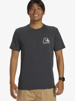 Quiksilver Tees|Circle Back T-Shirt Charcoal Heather