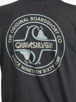 Quiksilver Tees|Circle Back T-Shirt Charcoal Heather