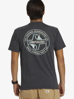 Quiksilver Tees|Circle Back T-Shirt Charcoal Heather
