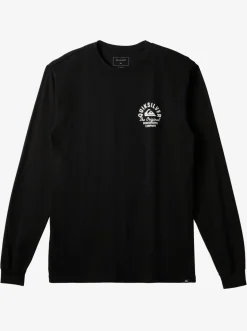 Quiksilver Tees|Circled Script Long Sleeve T-Shirt Black