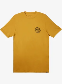Quiksilver Tees|Circled Script T-Shirt Mustard