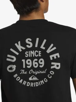 Quiksilver Tees|Circled Script T-Shirt Black
