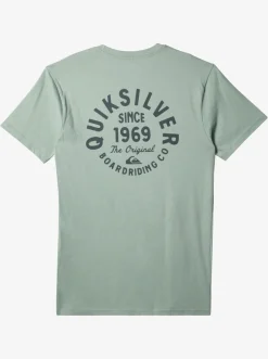 Quiksilver Tees|Circled Script T-Shirt Iceberg Green