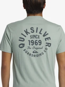 Quiksilver Tees|Circled Script T-Shirt Iceberg Green