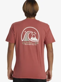Quiksilver Tees|Clean Circle T-Shirt Mineral Red
