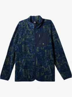 Quiksilver Sweatshirts & Hoodies|Clean Coasts Zip-Up Fleece Naval Academy Nu Vintage