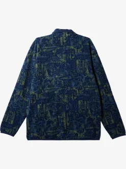 Quiksilver Sweatshirts & Hoodies|Clean Coasts Zip-Up Fleece Naval Academy Nu Vintage