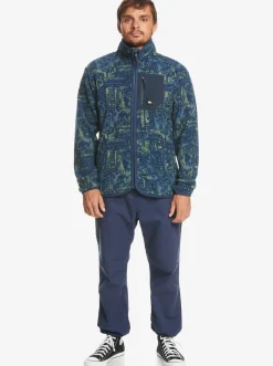 Quiksilver Sweatshirts & Hoodies|Clean Coasts Zip-Up Fleece Naval Academy Nu Vintage