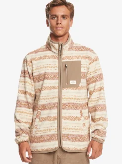 Quiksilver Sweatshirts & Hoodies|Clean Coasts Zip-Up Fleece Birch Playa Mesa
