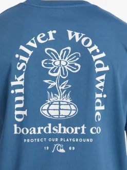 Quiksilver Tees|Clear Mind T-Shirt Moroccan Blue