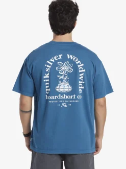 Quiksilver Tees|Clear Mind T-Shirt Moroccan Blue