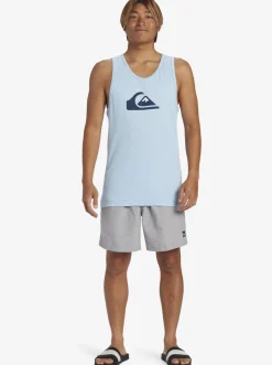 Quiksilver Tees|Comp Logo Tank Top Clear Sky