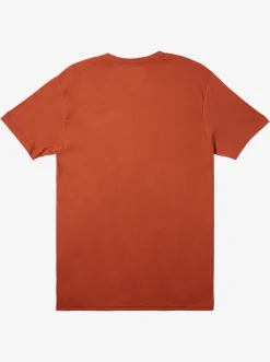 Quiksilver Tees|Comp Logo T-Shirt Baked Clay