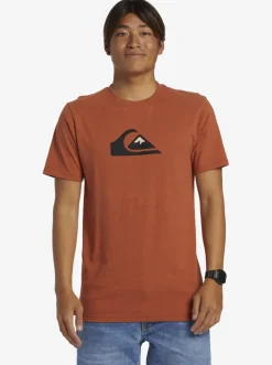 Quiksilver Tees|Comp Logo T-Shirt Baked Clay