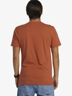 Quiksilver Tees|Comp Logo T-Shirt Baked Clay