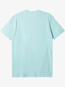 Quiksilver Tees|Comp Logo T-Shirt Pastel Turquoise