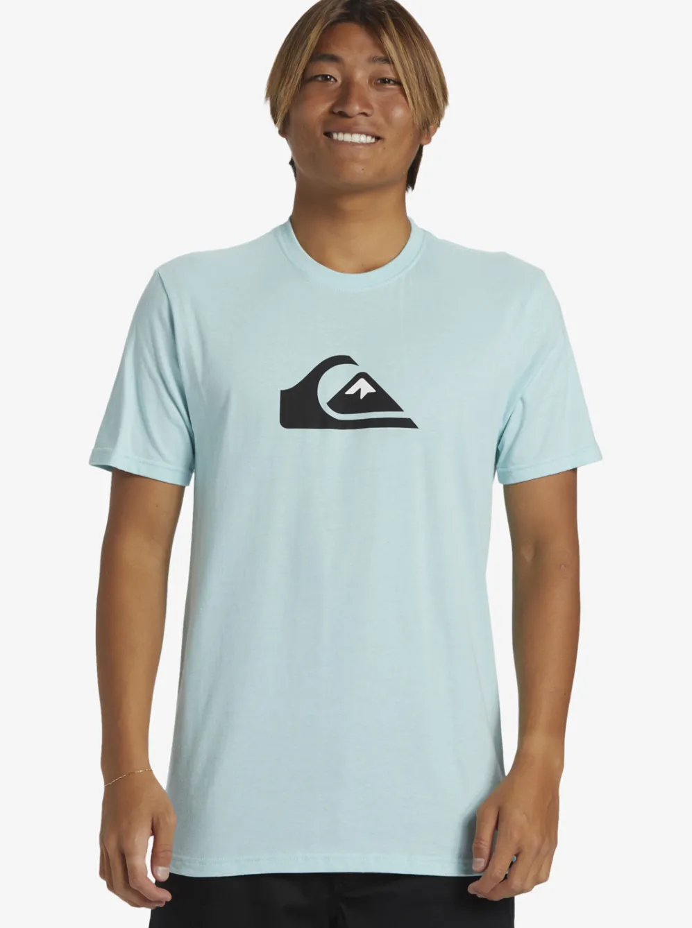 Quiksilver Tees|Comp Logo T-Shirt Pastel Turquoise