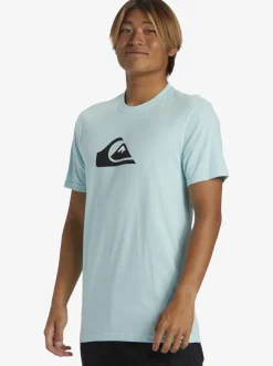 Quiksilver Tees|Comp Logo T-Shirt Pastel Turquoise