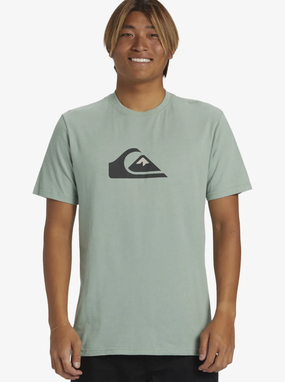 Quiksilver Tees|Comp Logo T-Shirt Iceberg Green