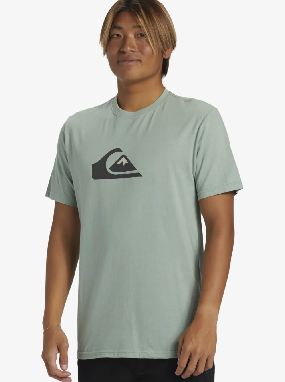 Quiksilver Tees|Comp Logo T-Shirt Iceberg Green