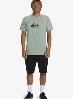 Quiksilver Tees|Comp Logo T-Shirt Iceberg Green