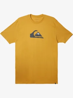 Quiksilver Tees|Comp Logo T-Shirt Mustard