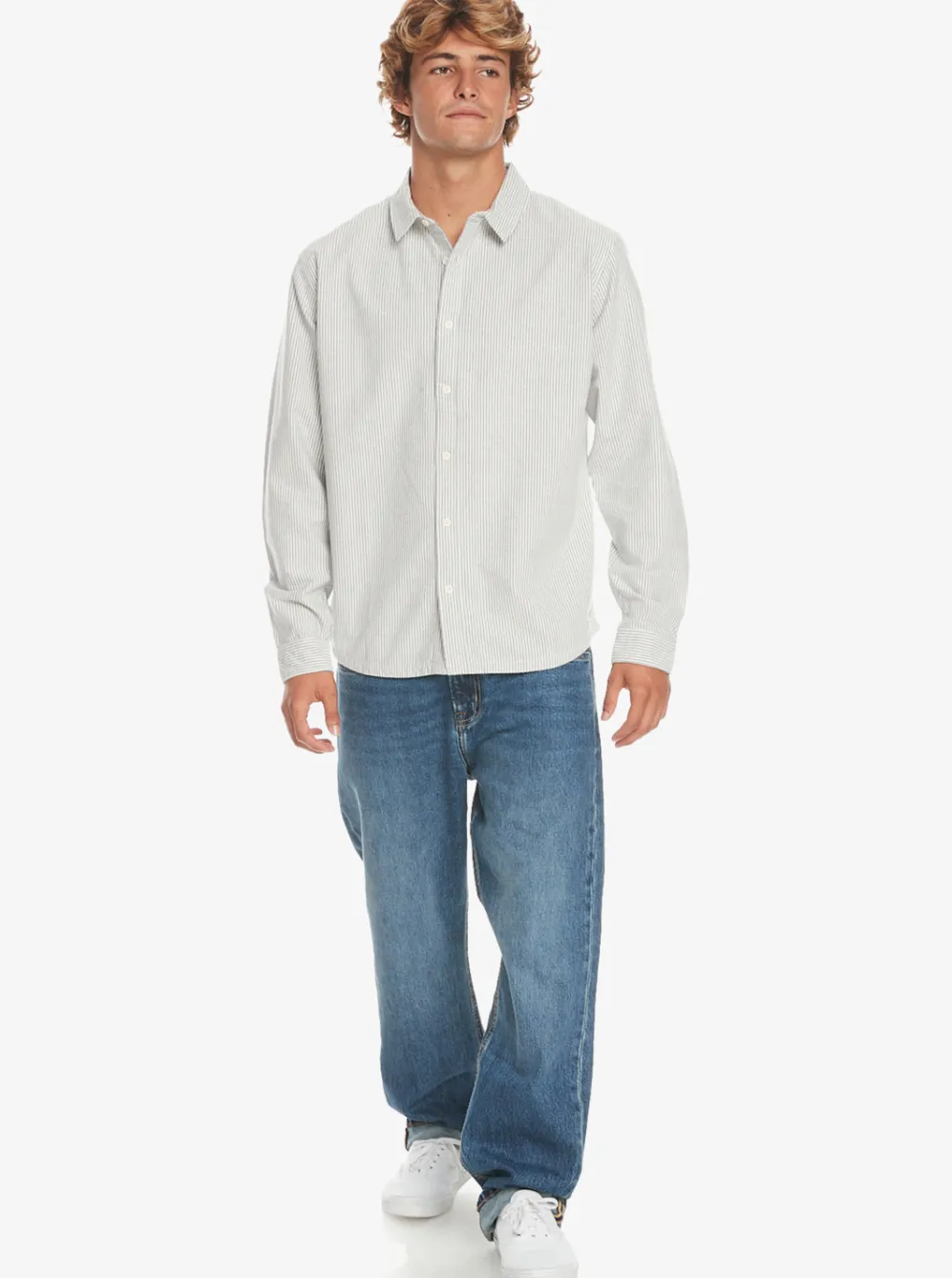 Quiksilver Shirts & Polos|Covesea Long Sleeve Shirt Estate Blue Covesea