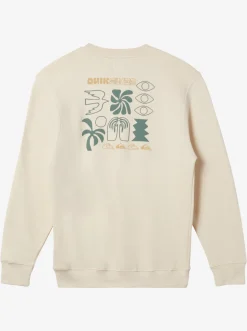 Quiksilver Sweatshirts & Hoodies|E Peace Out Crew Neck Sweatshirt Sandshell