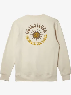 Quiksilver Sweatshirts & Hoodies|E Peace Out Crew Neck Sweatshirt Birch