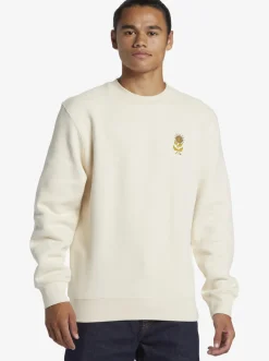 Quiksilver Sweatshirts & Hoodies|E Peace Out Crew Neck Sweatshirt Birch