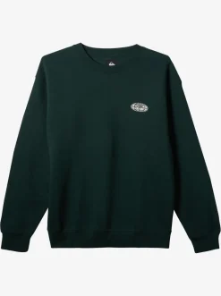 Quiksilver Sweatshirts & Hoodies|E Peace Out Crew Neck Sweatshirt Green