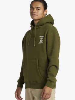Quiksilver Sweatshirts & Hoodies|E Rockin Hoodie Pullover Sweatshirt Laurel Wreath