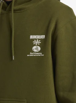 Quiksilver Sweatshirts & Hoodies|E Rockin Hoodie Pullover Sweatshirt Laurel Wreath