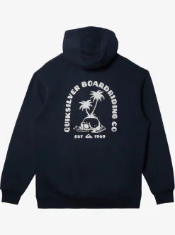 Quiksilver Sweatshirts & Hoodies|E Rockin Hoodie Pullover Sweatshirt Midnight Navy