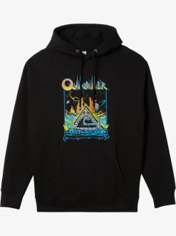 Quiksilver Sweatshirts & Hoodies|E Rockin Hoodie Pullover Sweatshirt Black