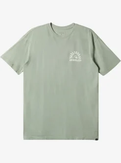 Quiksilver Tees|Earthy Type T-Shirt Iceberg Green