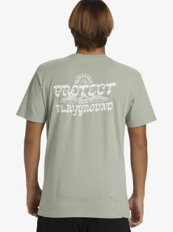 Quiksilver Tees|Earthy Type T-Shirt Iceberg Green