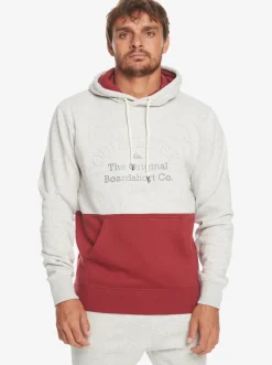 Quiksilver Sweatshirts & Hoodies|Emboss Hoodie Light Grey Heather