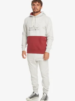 Quiksilver Sweatshirts & Hoodies|Emboss Hoodie Light Grey Heather