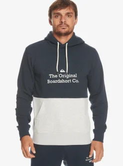 Quiksilver Sweatshirts & Hoodies|Emboss Hoodie Navy Blazer