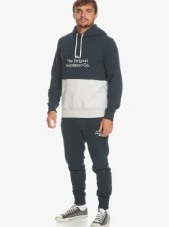 Quiksilver Sweatshirts & Hoodies|Emboss Hoodie Navy Blazer