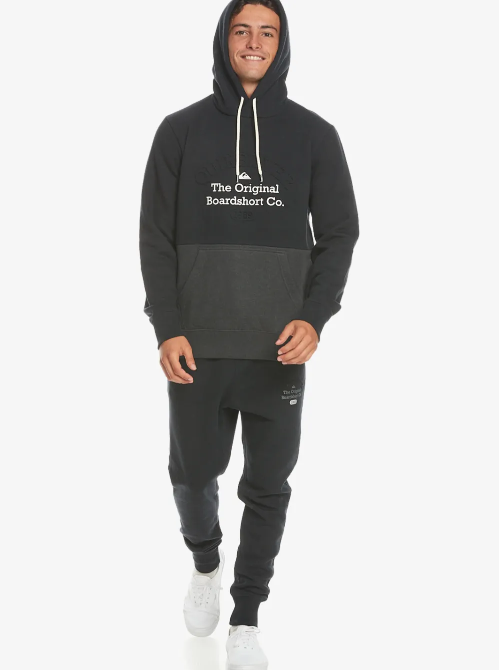 Quiksilver Sweatshirts & Hoodies|Emboss Hoodie Black